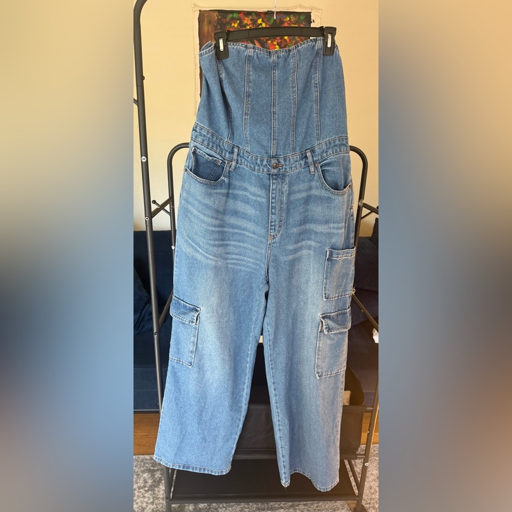 Wild Fable Denim Jumpsuit - XL - Picture 2 of 6